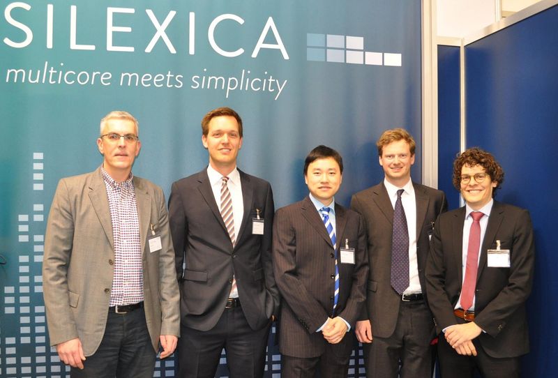 Silexica founders Rainer Leupers, Max Odendahl, Weihua Sheng, Johannes Emigholz and Jeronimo Castrillon