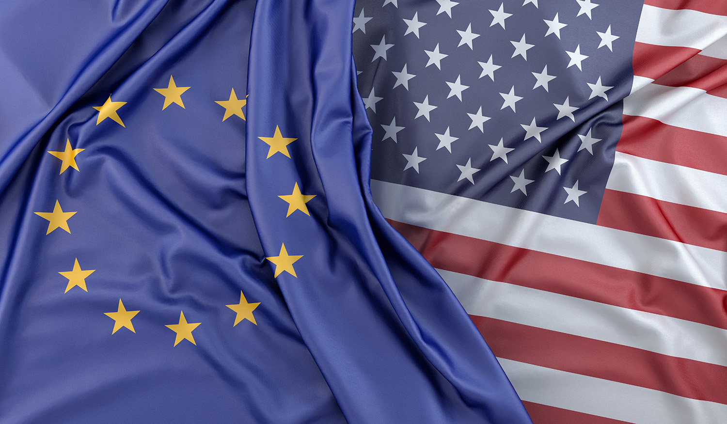 Image of EU and US flags