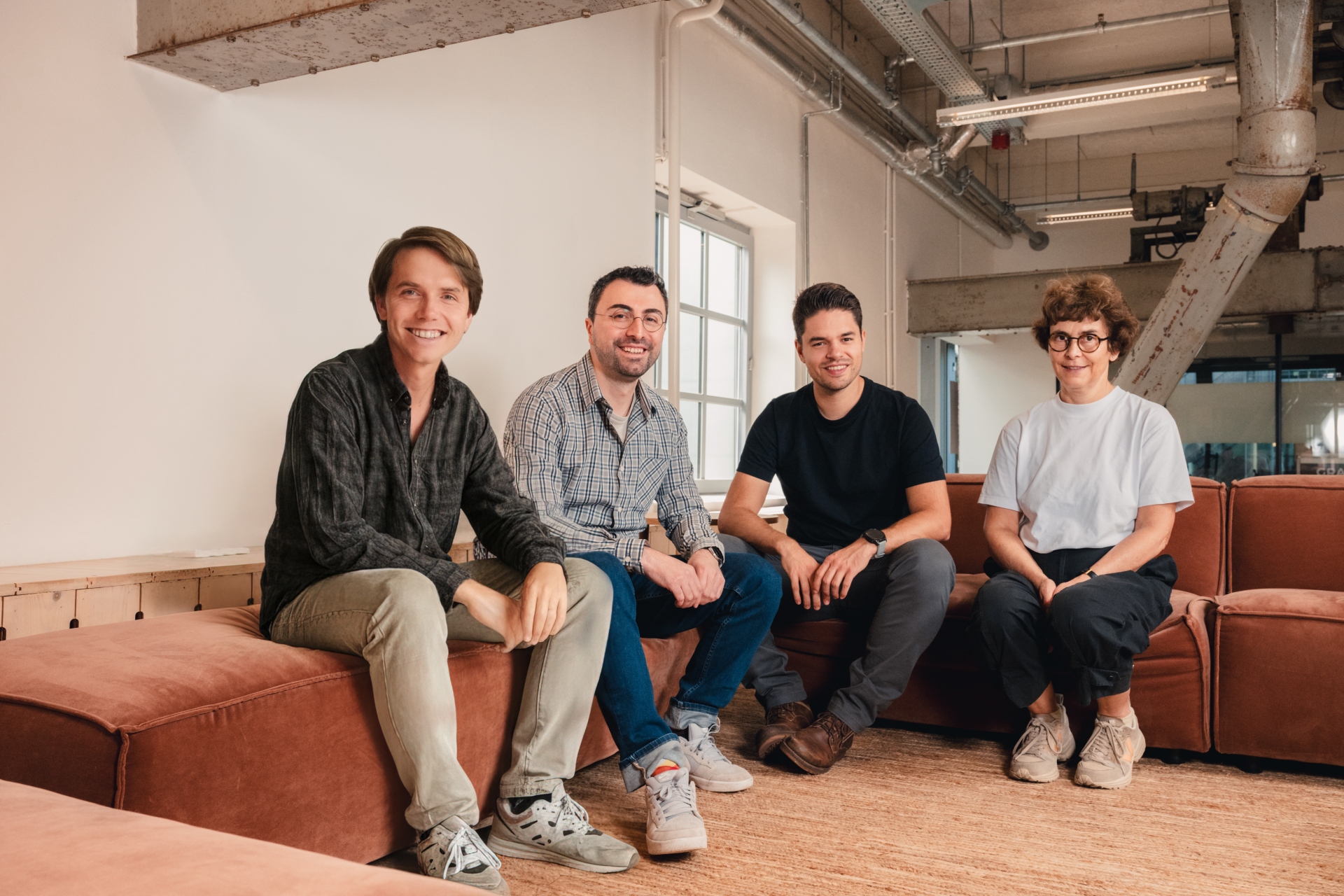 Belfort founding team: Laurens De Poorter, Furkan Turan, Michiel Van Beirendonck  and Ingrid Verbauwhede